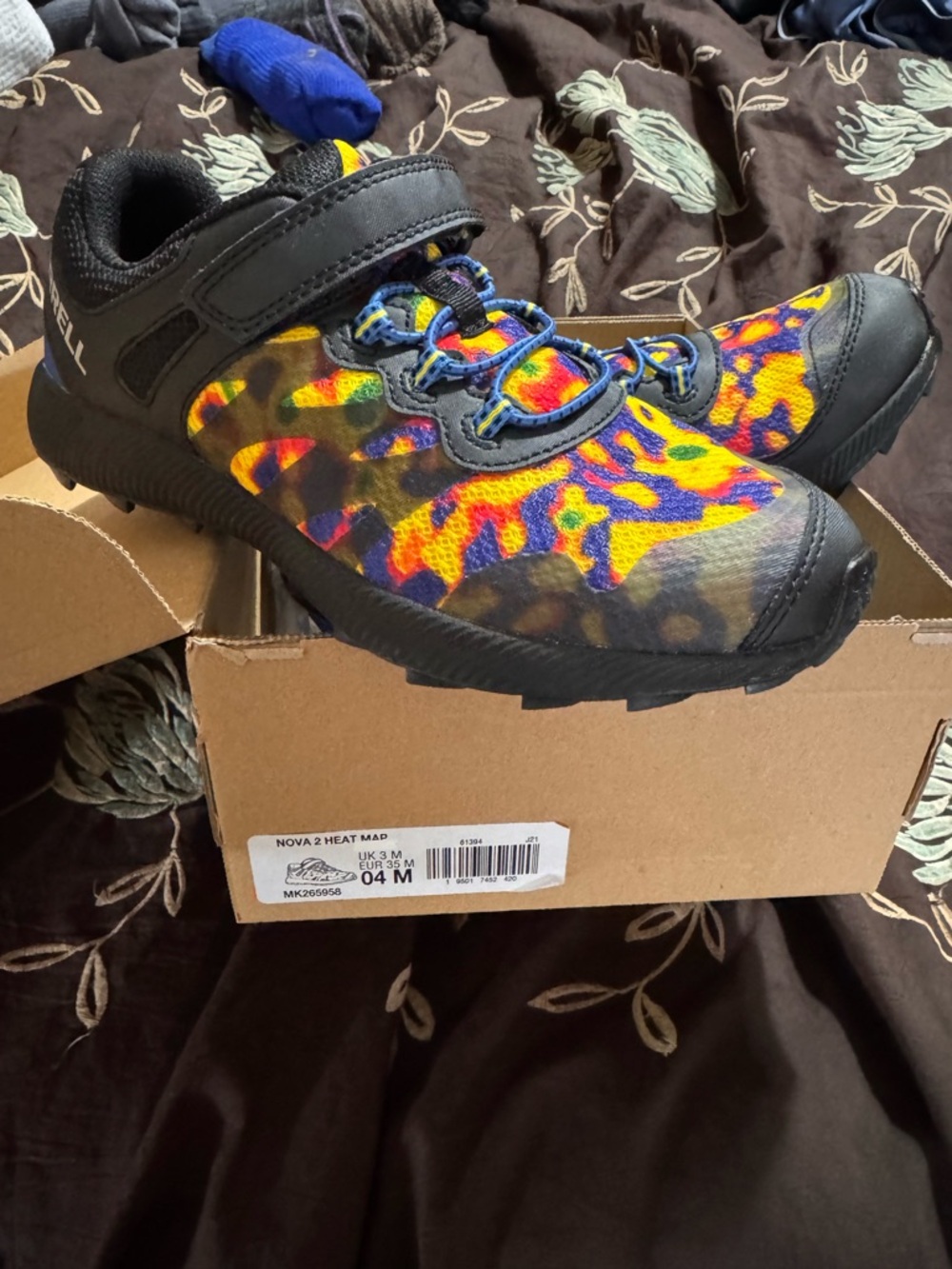Merrell Kids Multicolor & Black Nova 2 Heat Mad Sneaker